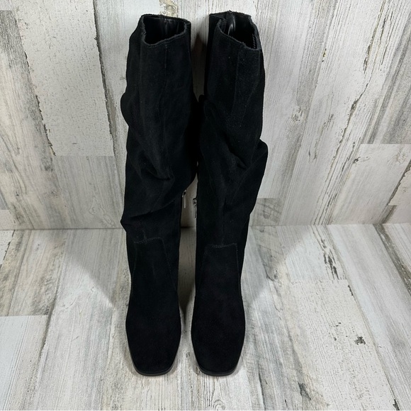 NEW Splendid Gladis Leather Upper Suede Scrunch Block Heel Boots #909 - Picture 3 of 12